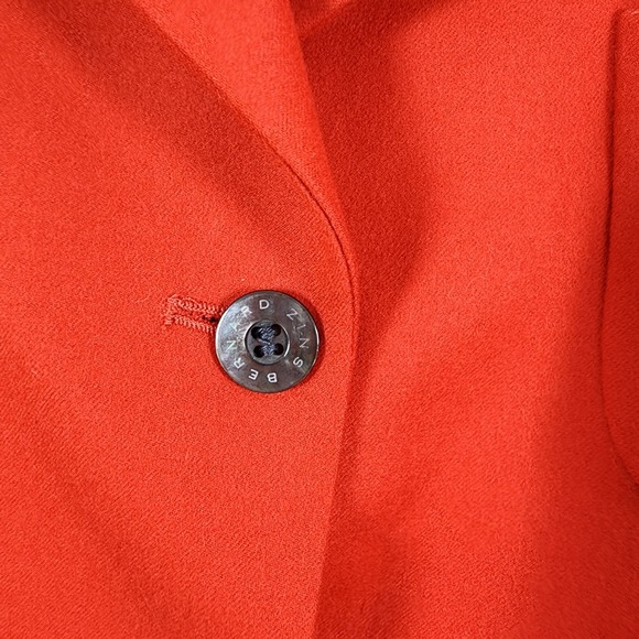 Vtg Bernard Zins Paris Women's Sz 8 Red Cashmere Wool Blazer Jacket Old Money - Picture 16 of 16